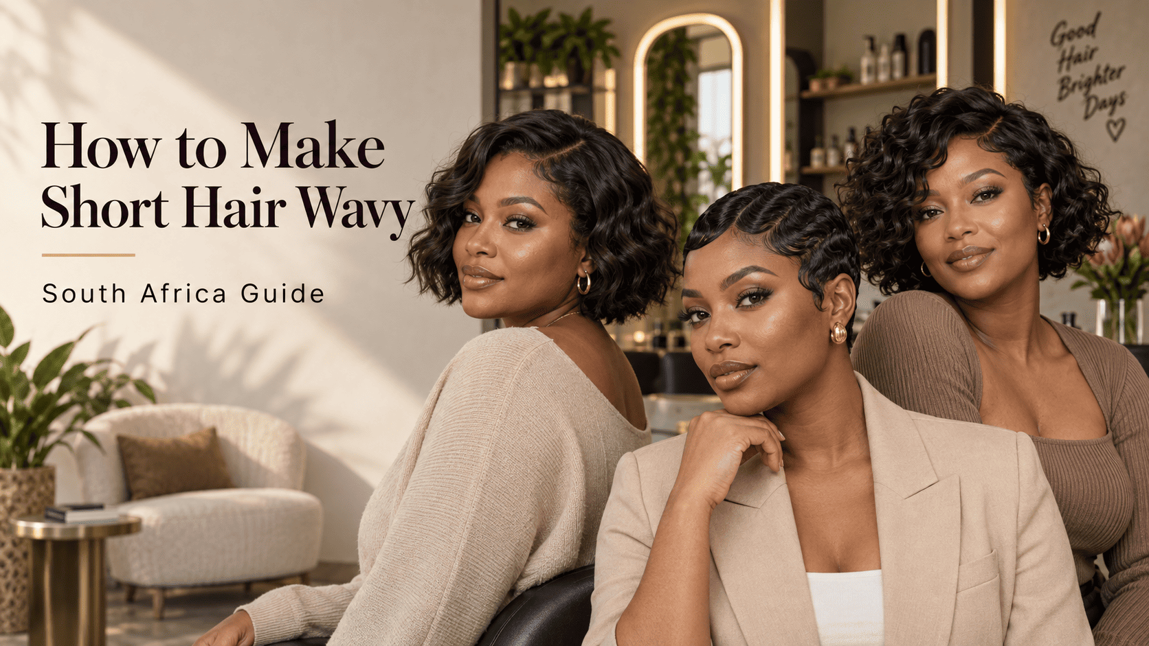 How to Make Short Hair Wavy
