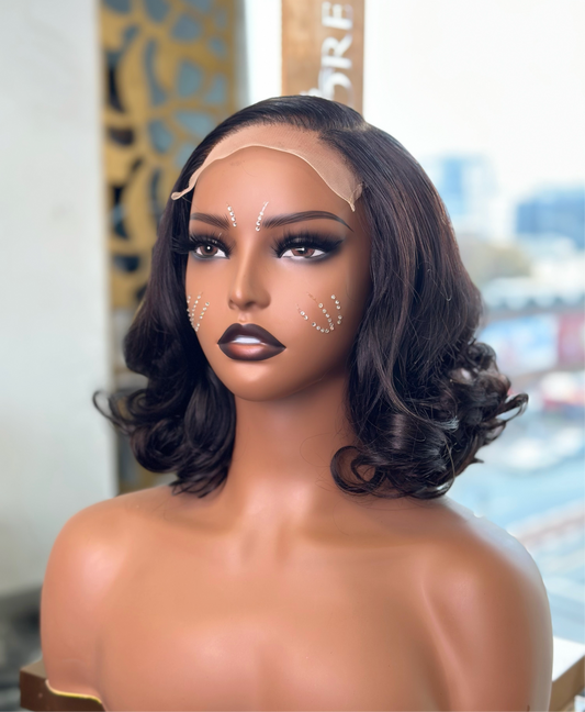 Bouncy Weave Double Drawn Glueless 12 inch Remorehair
