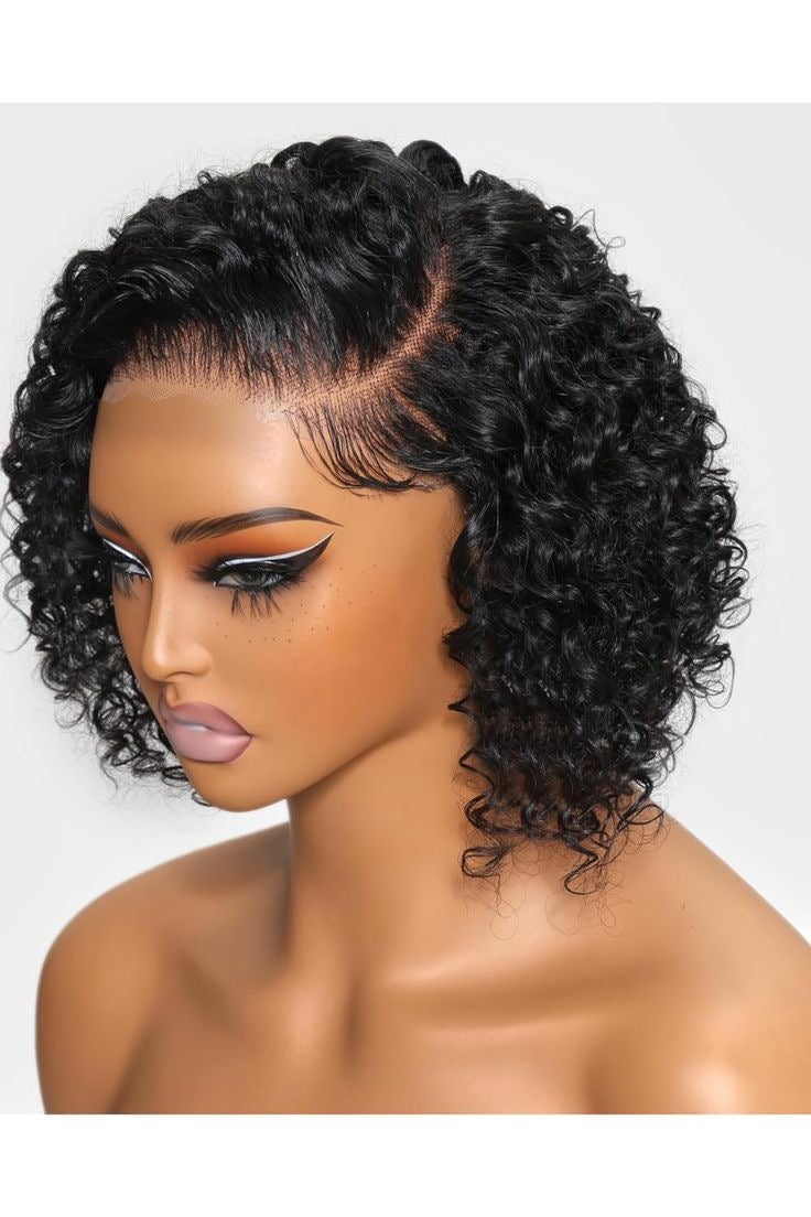 Full Frontal Jerry Curly Bob Wigs Remorehair