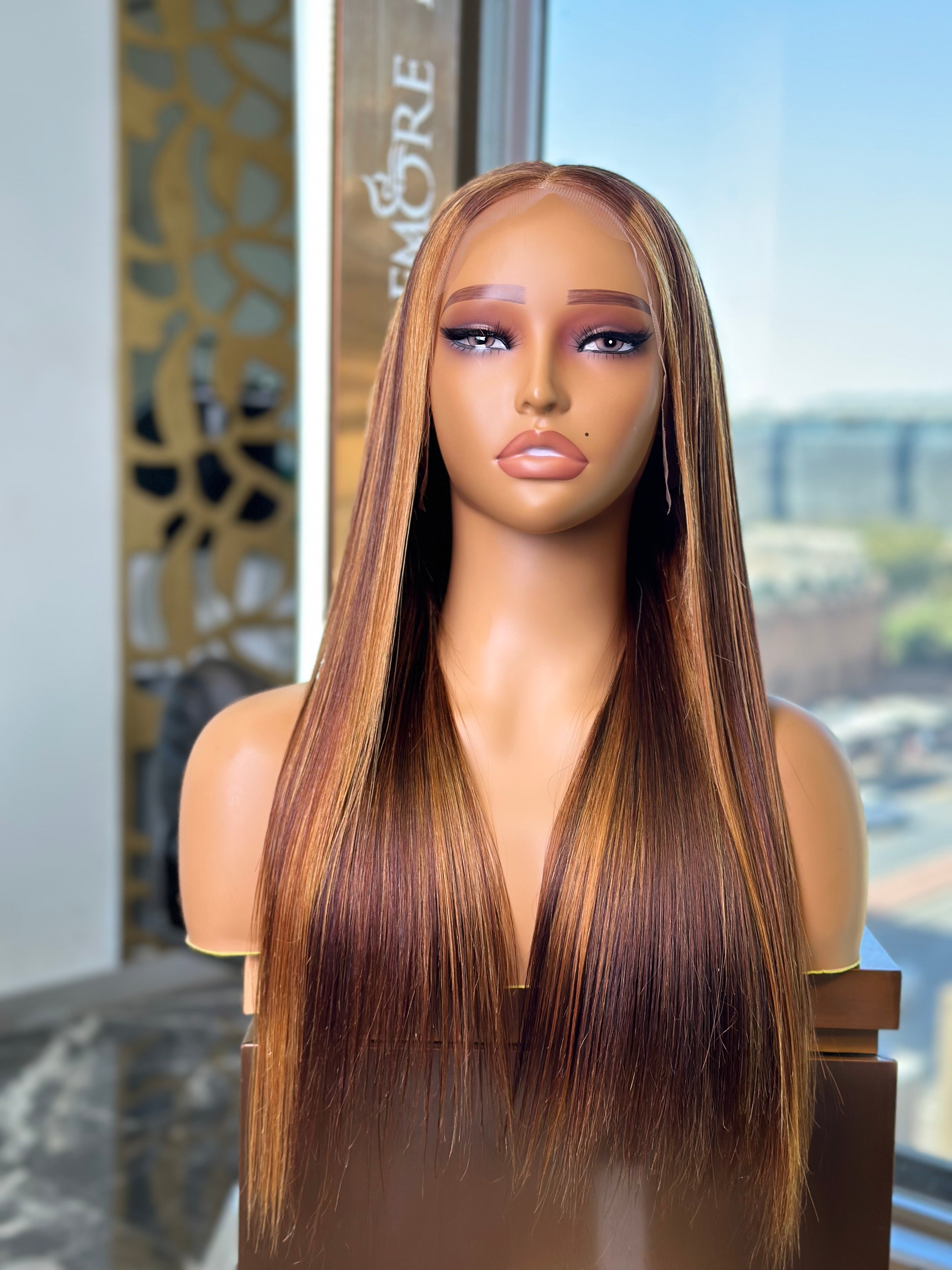 Double Drawn Highlight Frontal Lace Wigs