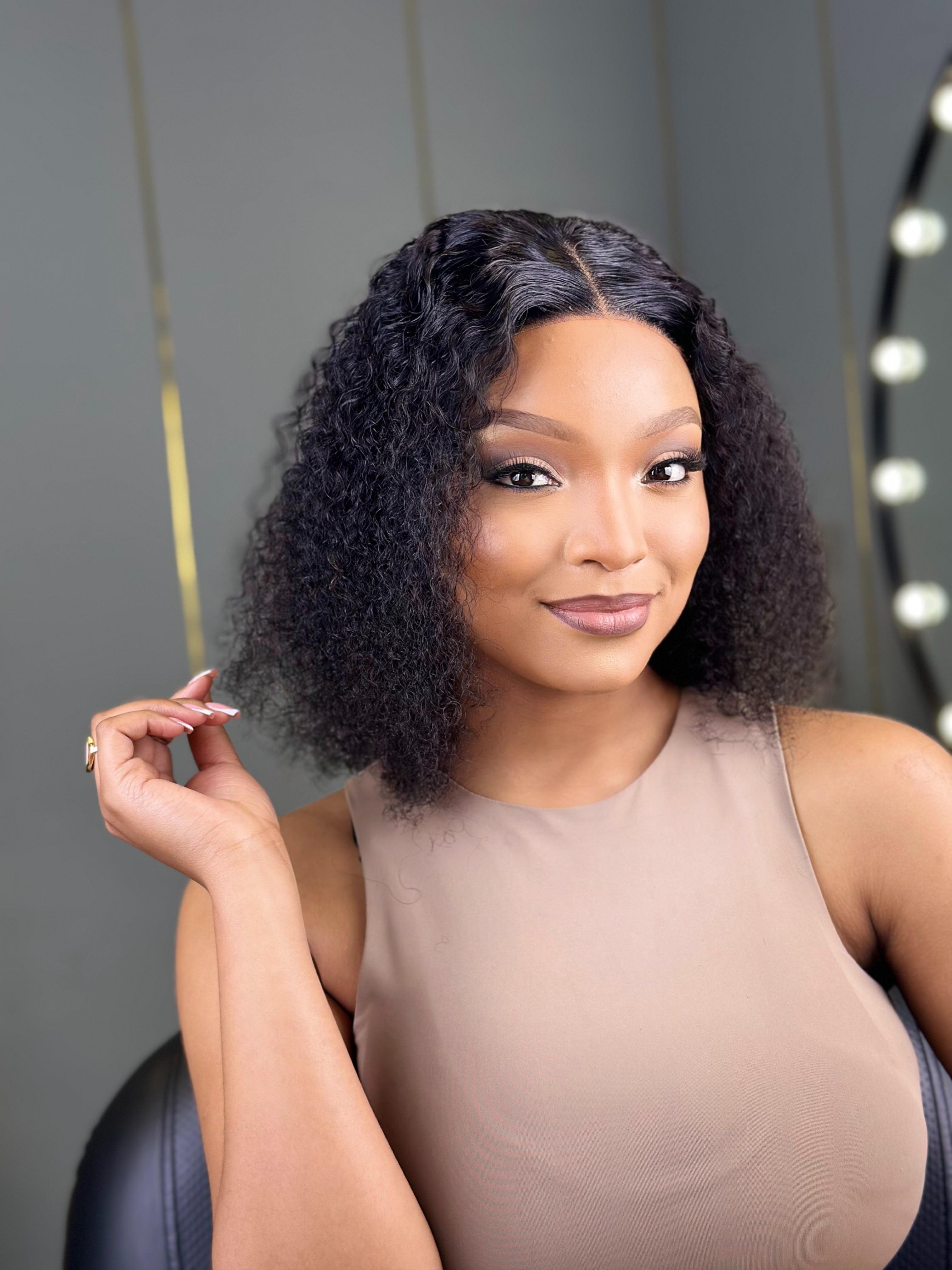 Brazilian Water Curly Bob Wig With 4 X 4 Closure - Remore Hair
