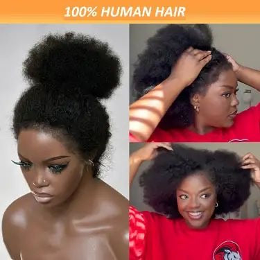 Afro Kinky Curly 360 Wig 16 Inch