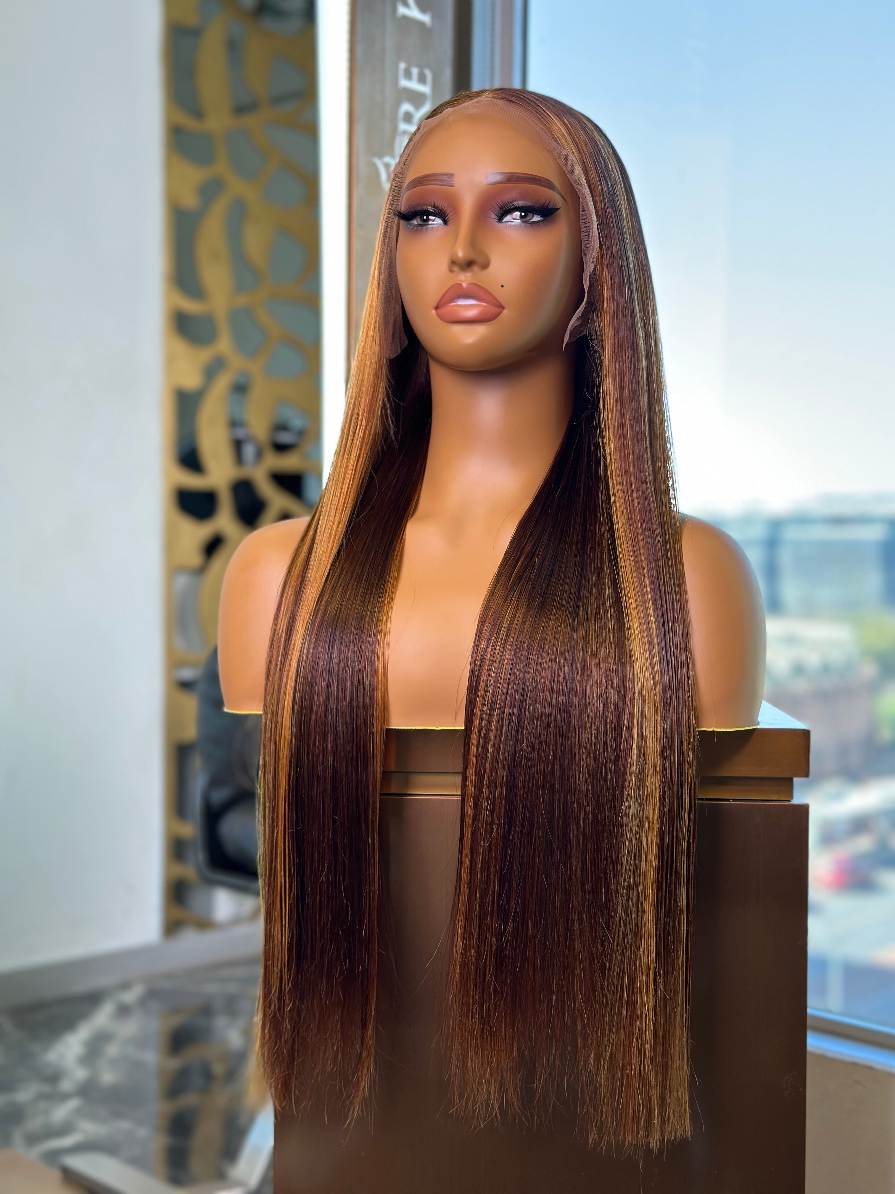 Double Drawn Highlight Frontal Lace Wigs