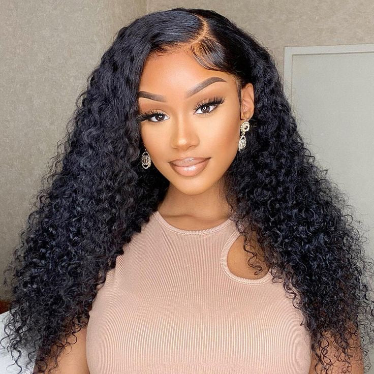 HD Invisible Lace Watetr Curly Wig Remorehair
