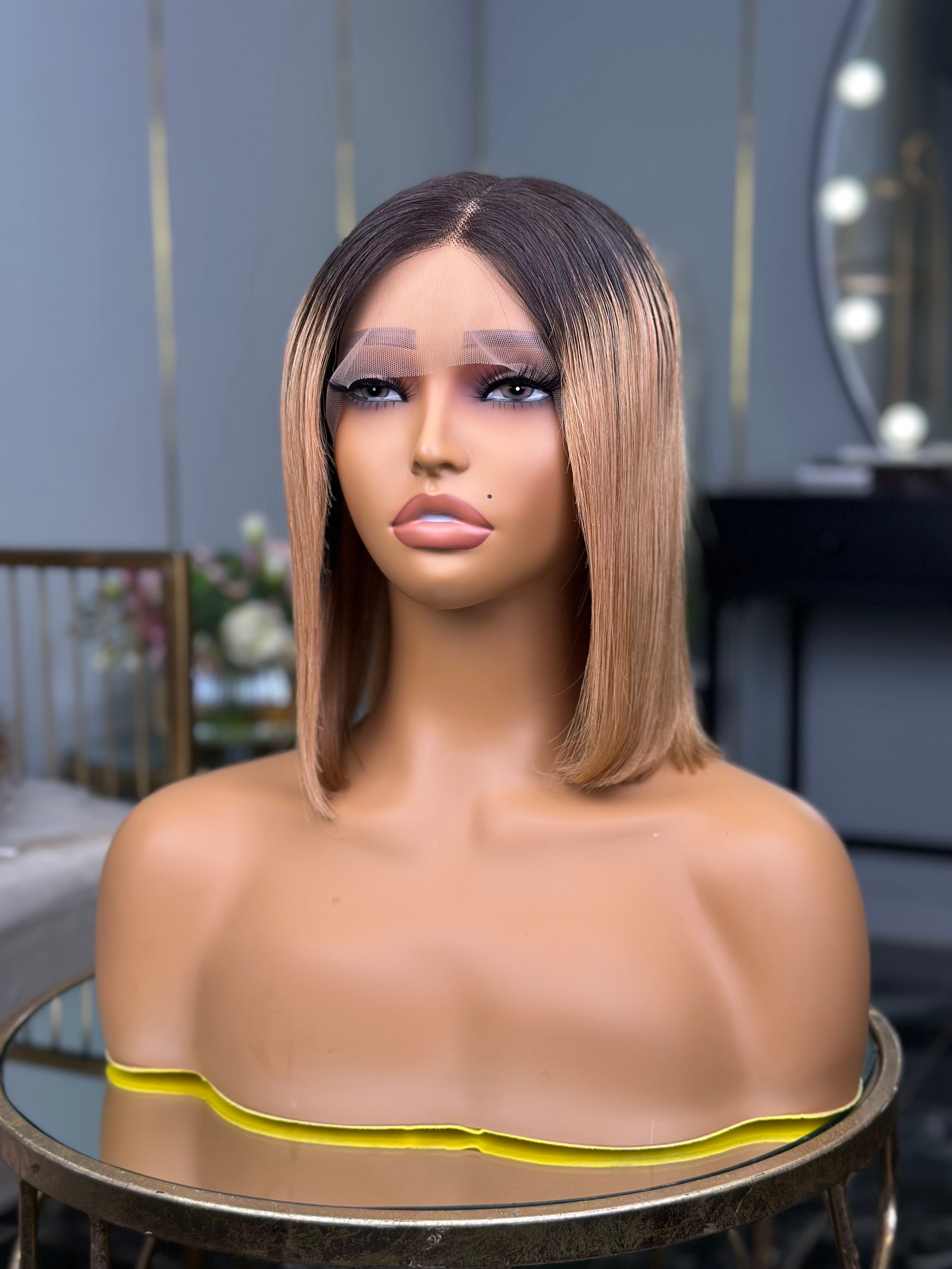 Ombre Glueless Bob 10 Inch