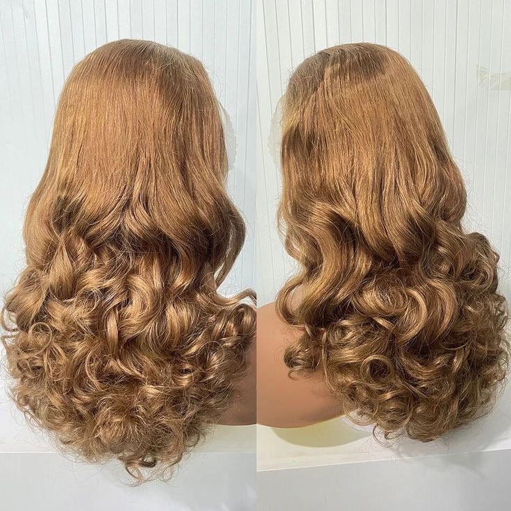 Layered Double Drawn Bounce Loose Weave 18 Inch Remorehair