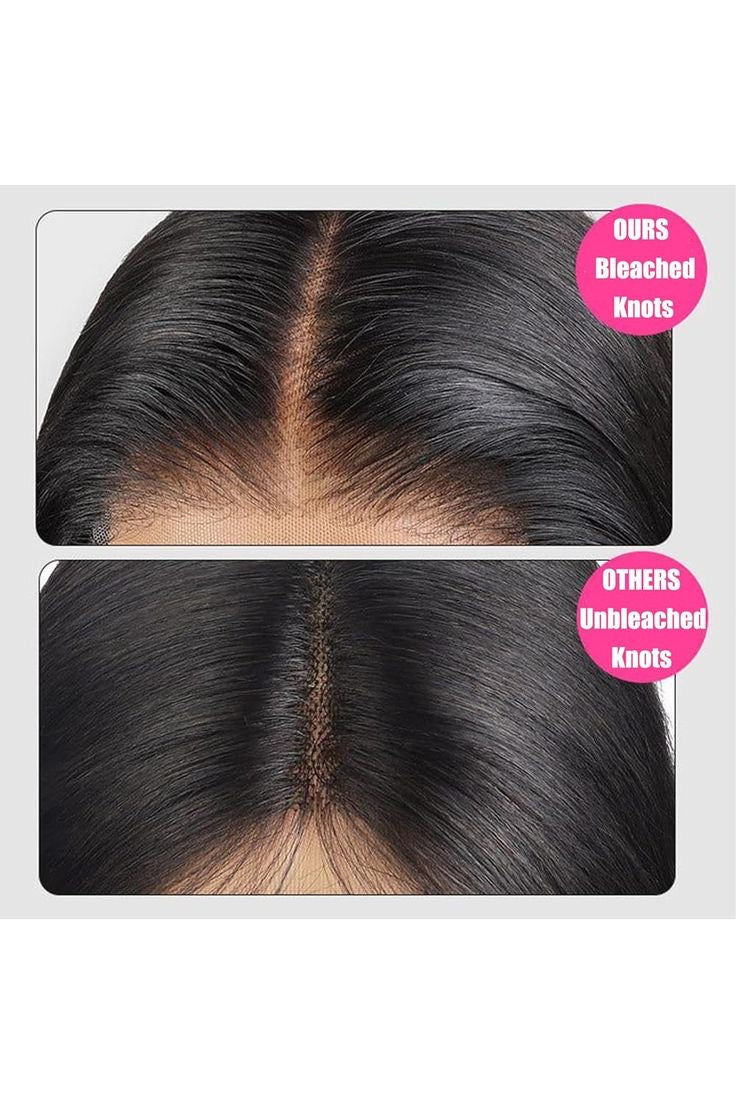 Silky Straight Glueless Pre-bleached 9 X 6 Closure 22 Inch Wig