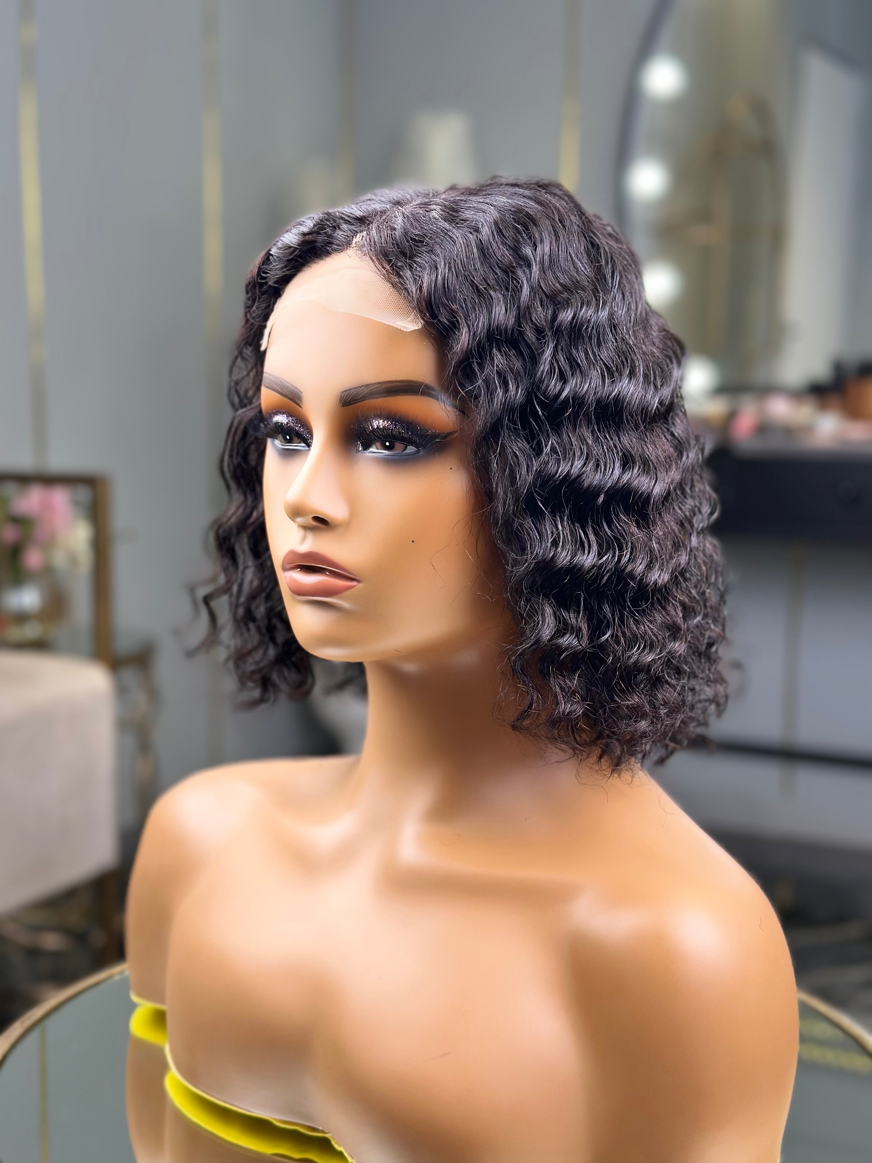Glueless Deep Weave 8 Inch Bob