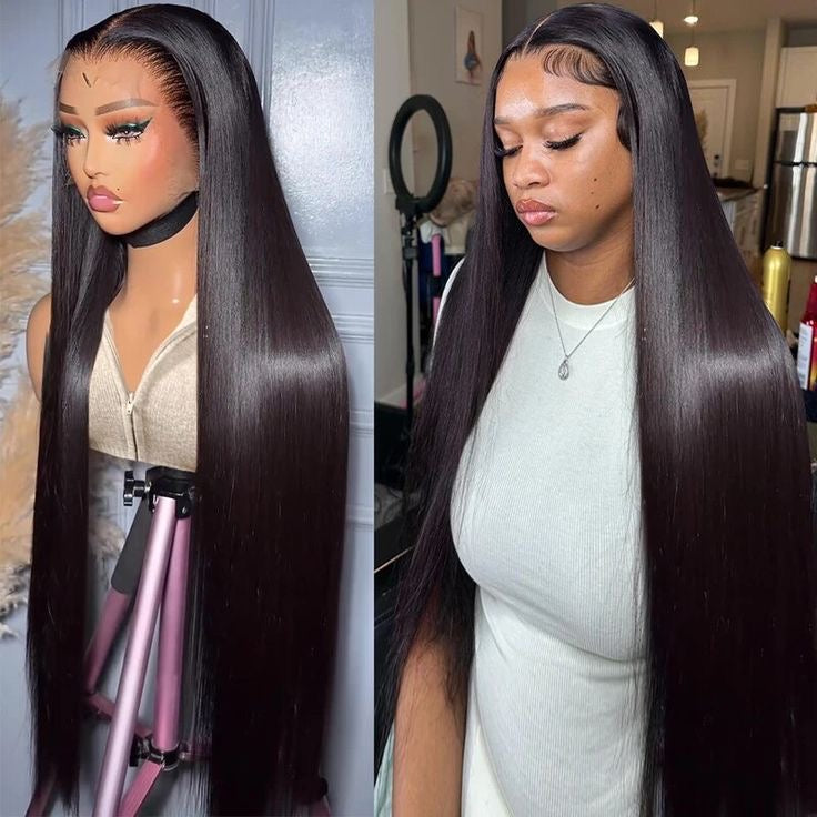 Long Peruvian Frontal Straight Wigs Remorehair