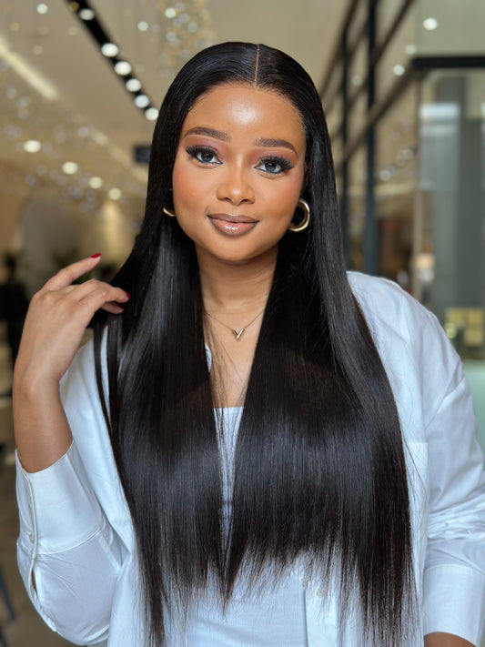 Wear And Go Pre -Bleached Double Drawn Straight 16 - 30 Inch Wigs Remorehair