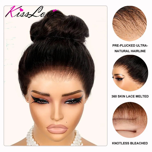 Invisi-String HD 360 Lace Frontal Glueless Straight 22 Inch Wig Remorehair