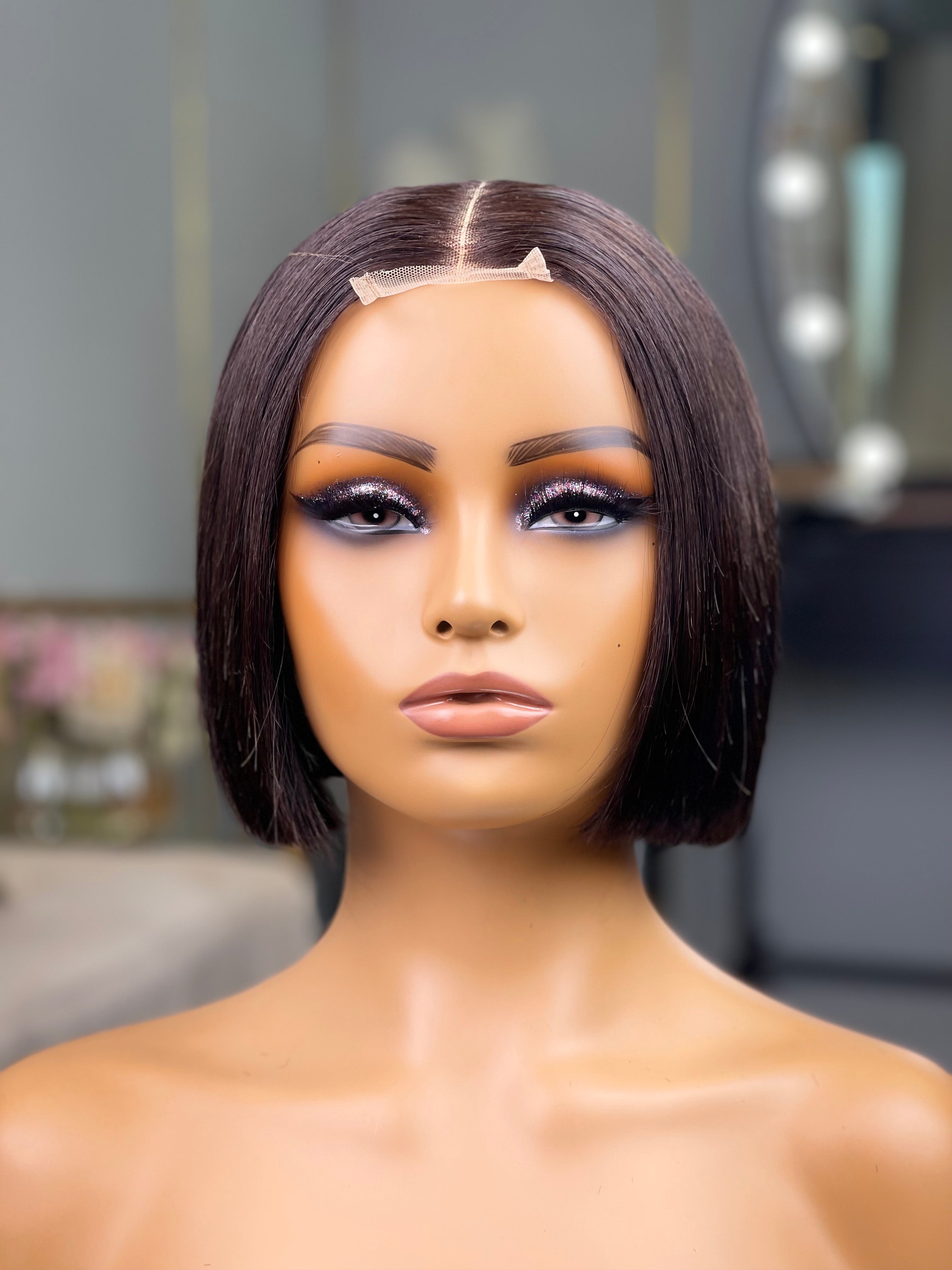 Inch Bob Wig Wig Human Hair Wigs With Bangs Inch Bob Wigs For