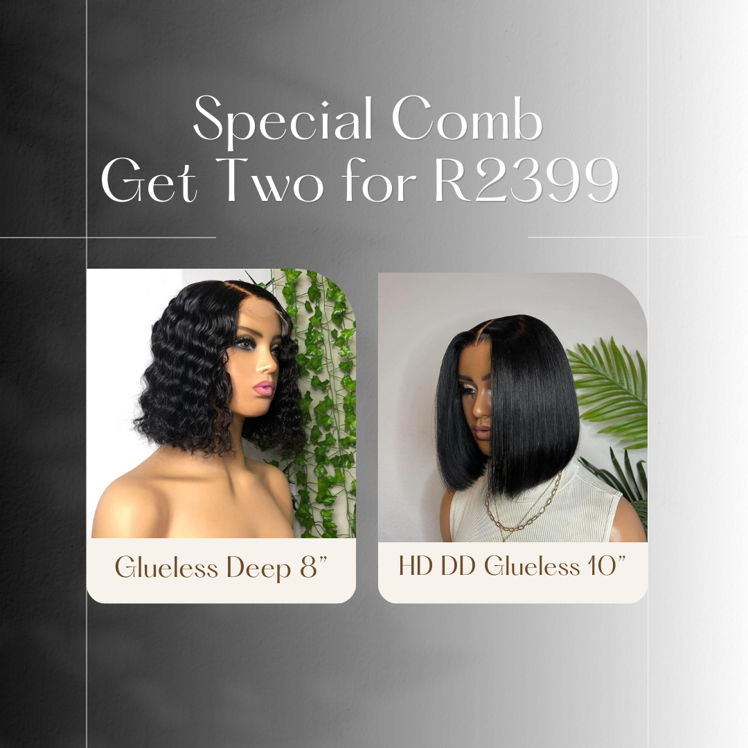 Double Drawn HD Glueless 10 Inch With Glueless Deep Wigs For Sale R2399