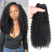 Single Drawn Water Curly Bundles 16 inch To 26 Inches