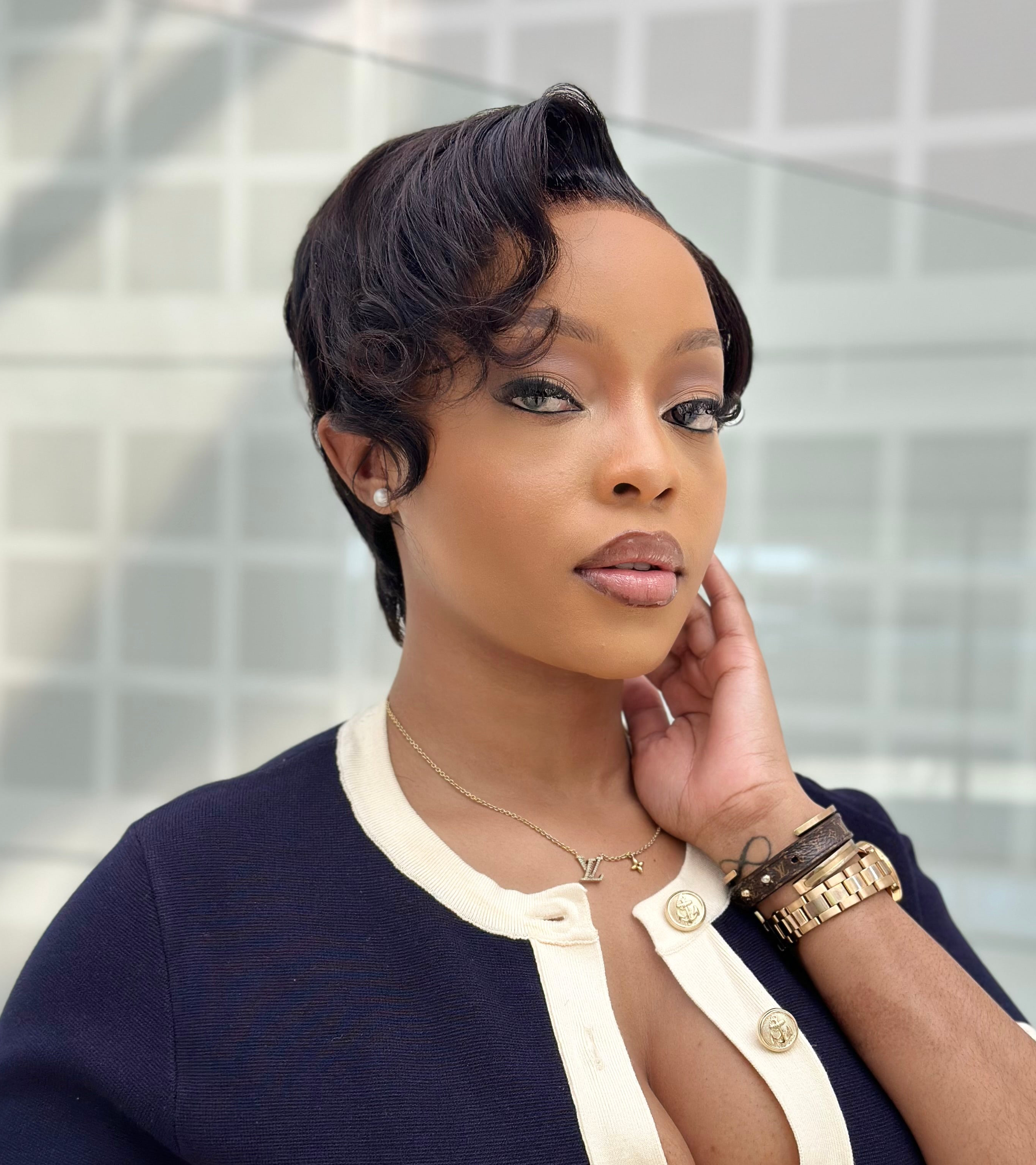 Stylish Short Glue-less Pixie Cut Wig