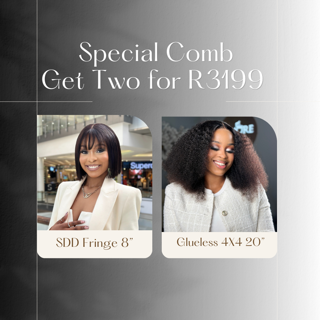 Two Glueless Combo Wigs On Sale