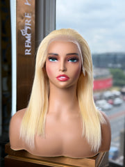 Blonde Frontal Straight 14 inch Wig