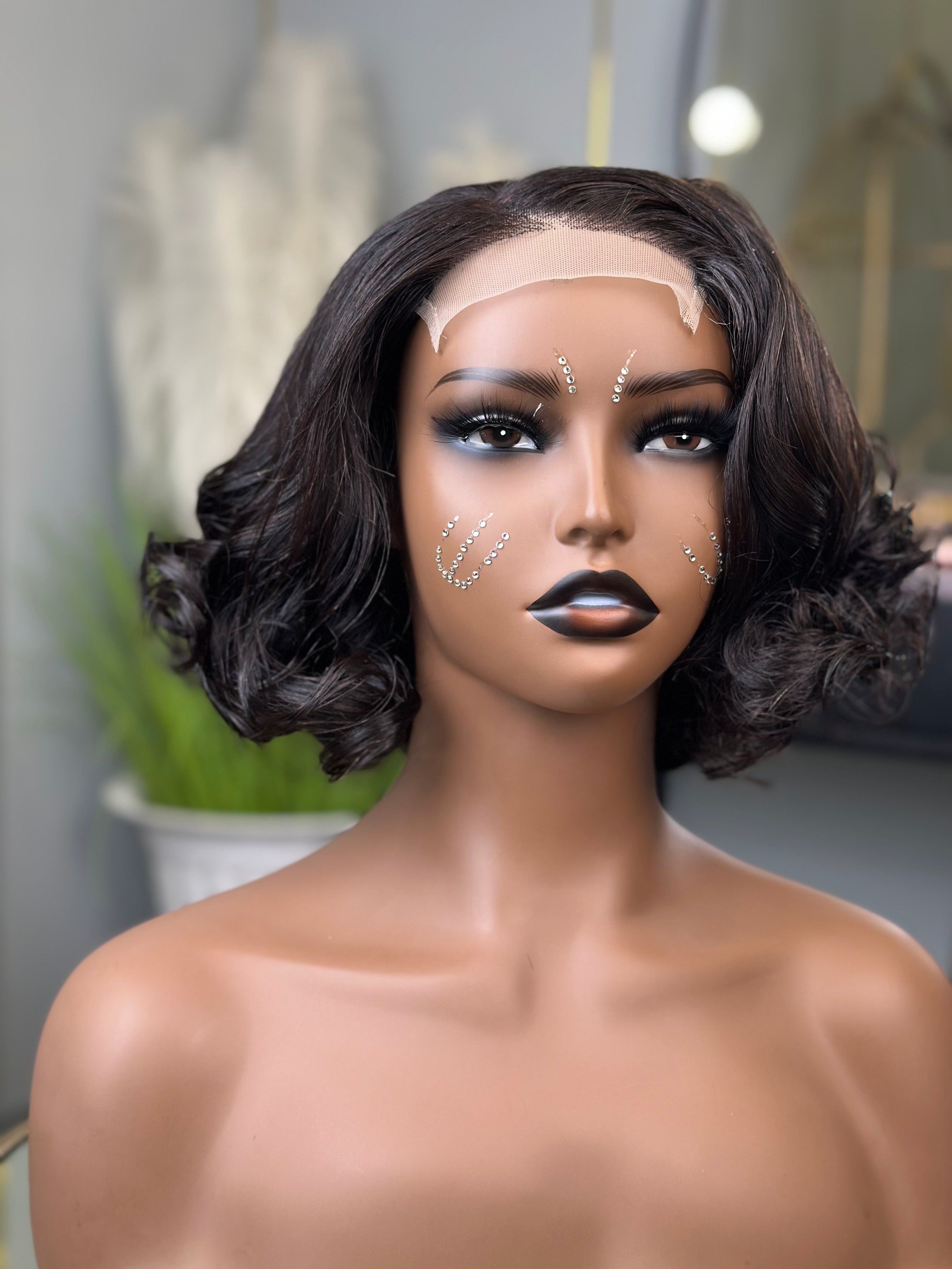 Bouncy Double Drawn Loose Curly 4 X 4 Closure Wig Remorehair