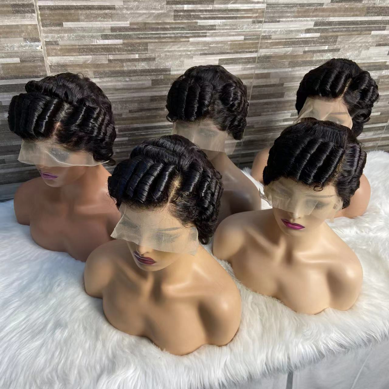 Pixie Curly Short Bob Wig Remorehair