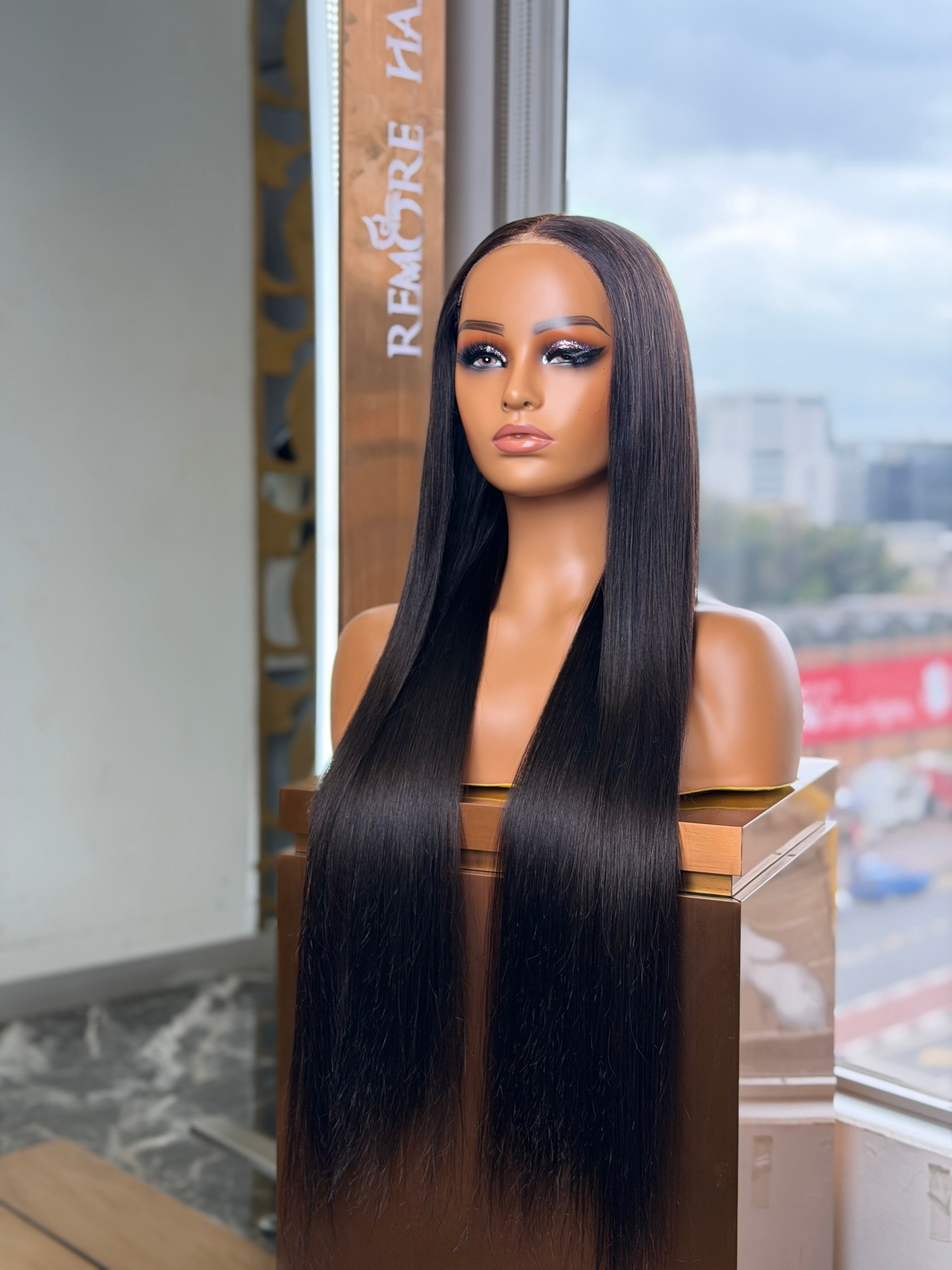 Double Drawn  Glueless 32 inch Wig
