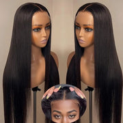 HD 7 X 5 Lace Pre-bleached Glueless 24 Inch Straight Wig
