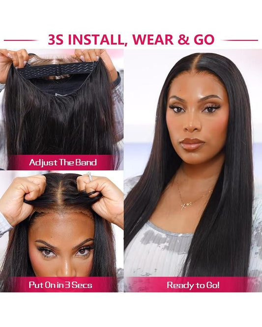 Silky Straight Glueless Pre-bleached 9 X 6 Closure 22 Inch Wig - Remore Hair