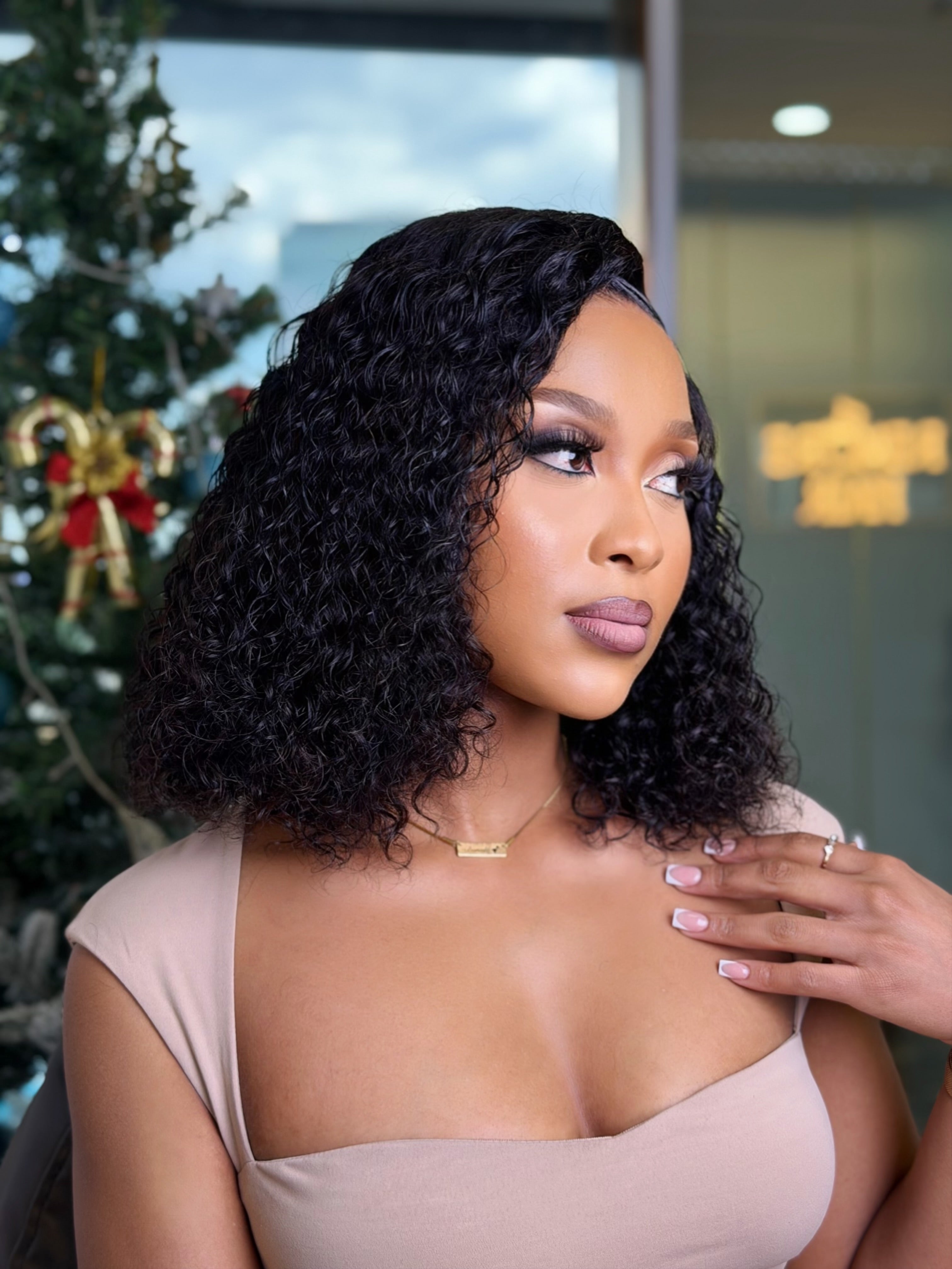 Glueless Burmese Natural Weave 14 Inch Bob Wig