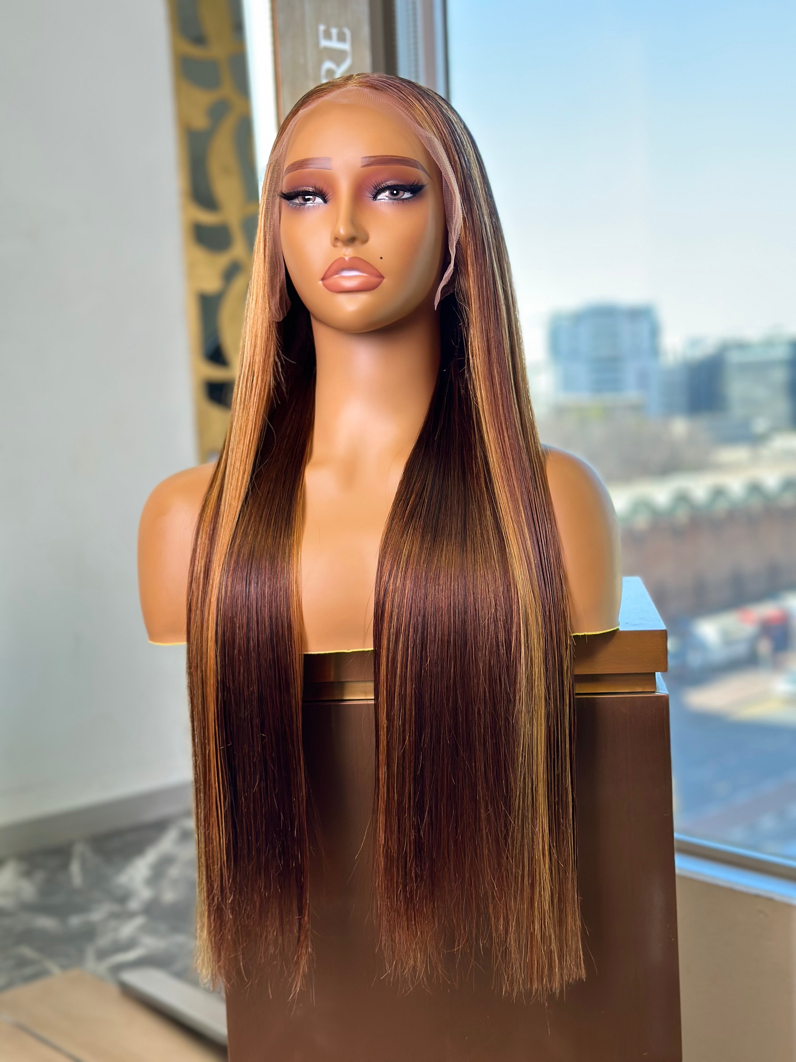Double Drawn Highlight Frontal Lace Wigs
