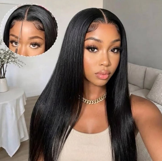 13×6 Lace Frontal Straight Human Hair Wig