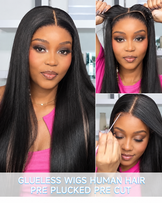Silky Straight Glueless Pre-bleached 9 X 6 Closure 22 Inch Wig - Remore Hair