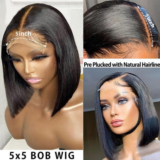 Double Drawn Glueless Pre- Bleached Bob Wig - Remore Hair