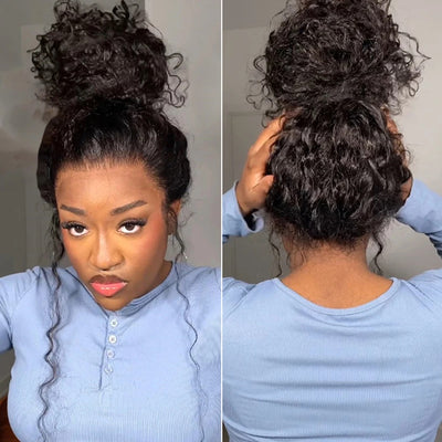 Water Curly 360 Glue-less HD Lace Front With Invisi Strap Wigs