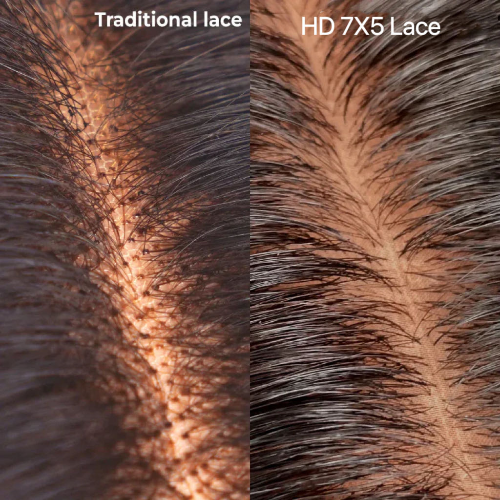 Replaceable Zipper Block Wig With HD 7 X 5 Closure 18 Inch Remorehair