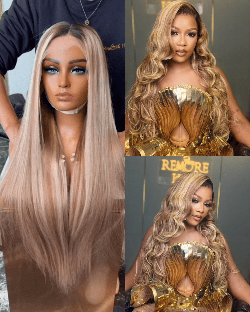 Raw Blonde Highlight Frontal Straight 28 Inch Wig · 动图产品图 [motion-webp:v2:sha256=ba22906b3345579eef38b38cd561090ad0e18cedb4922311f54b5a964d2af326]