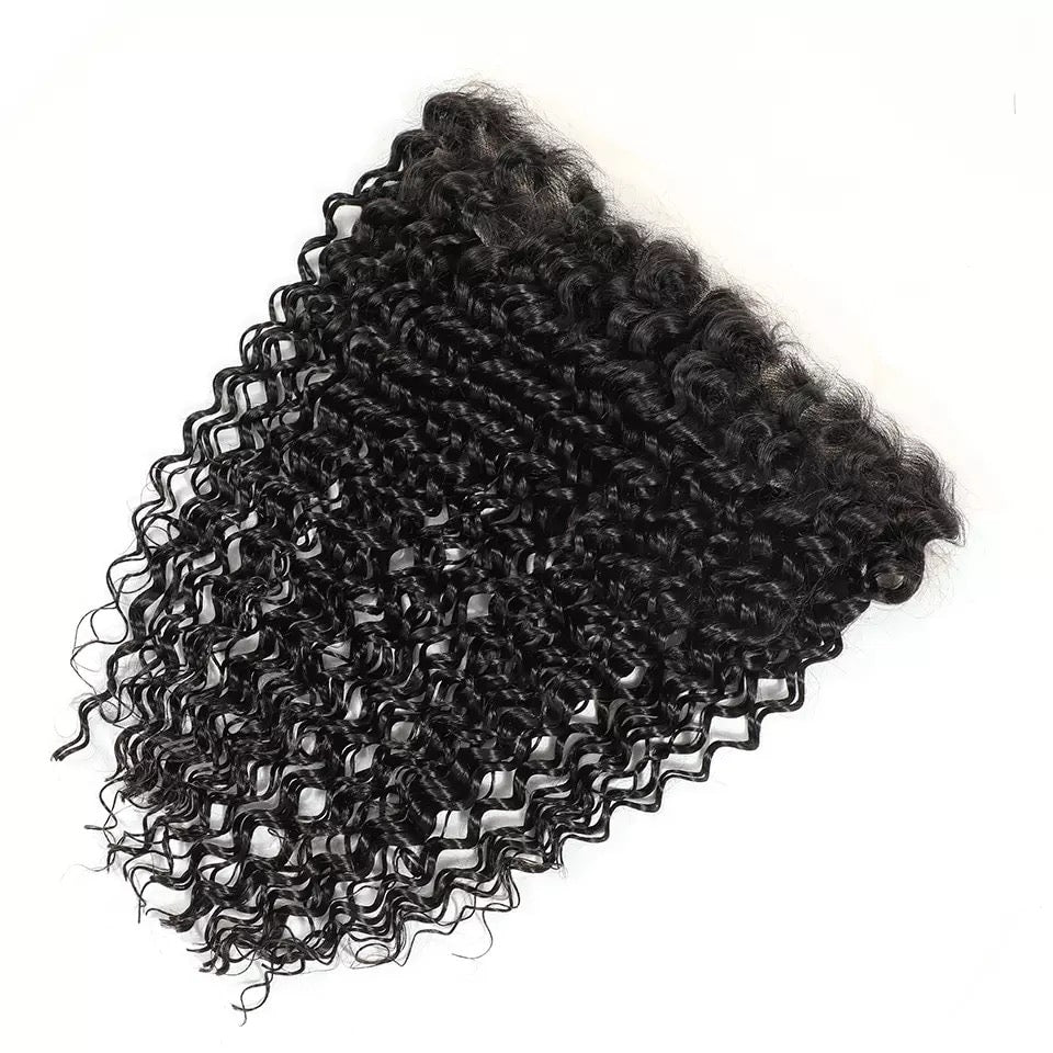 Full Lace Frontal Water Curly Closure Remorehair