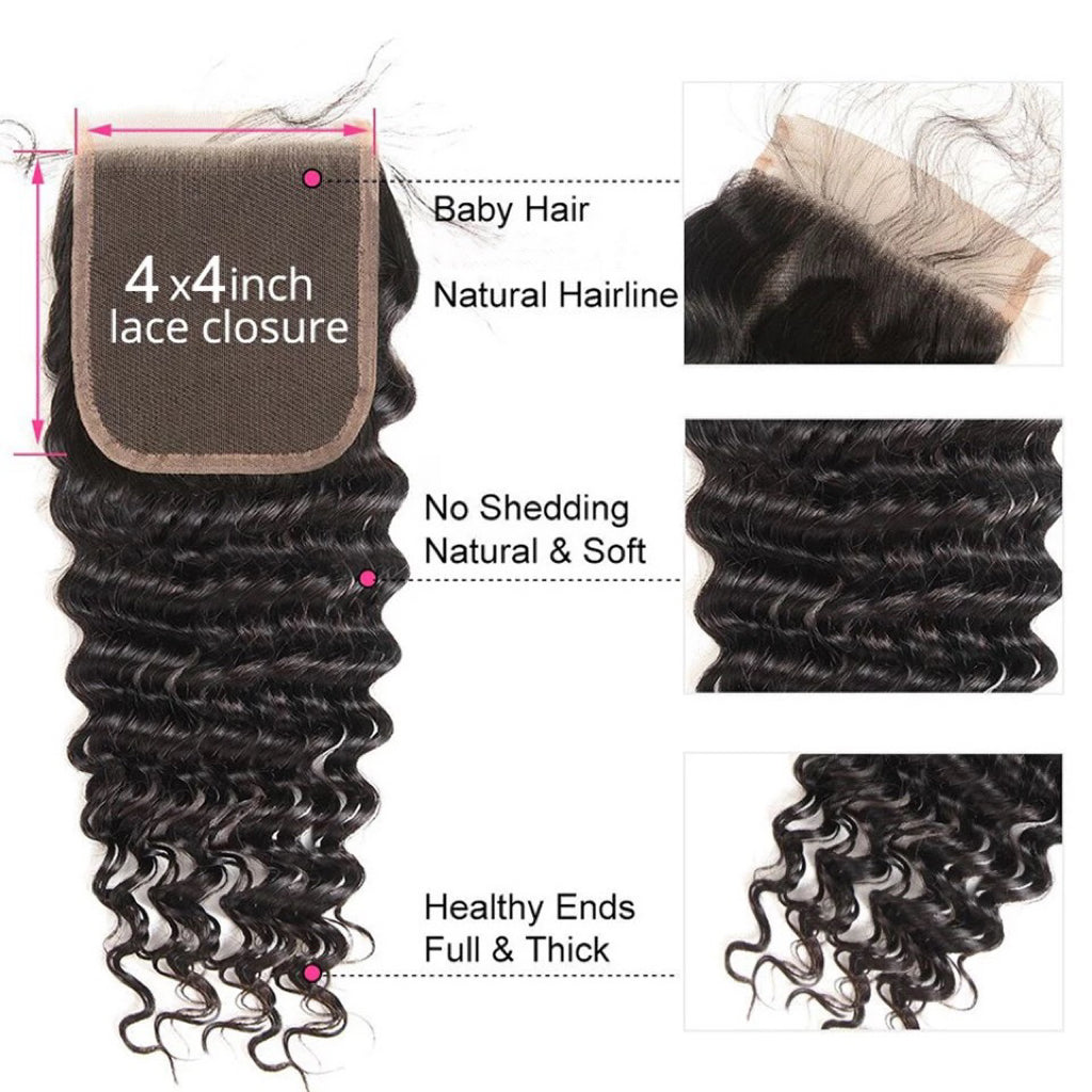 Noup Cod Closure HD 4x 4 Deep Closure - Remore Hair