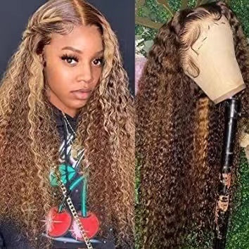 Hightlight Lace Frontal Curly Wig for Sale Remorehair